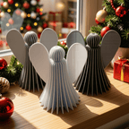 Engel Metallic – 3D-gedruckte Weihnachtsdeko mit Metallic-Schimmer