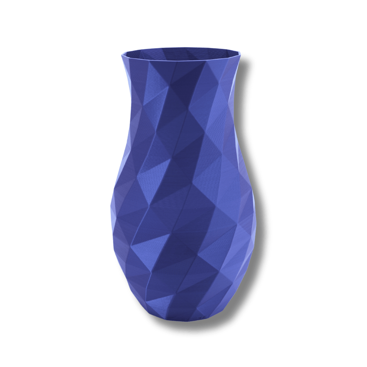 Weihnachtsvase Alpenglühen in Blau – 3D-gedruckt aus PLA