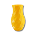 Weihnachtsvase Alpenglühen in Gold – 3D-gedruckt aus PLA