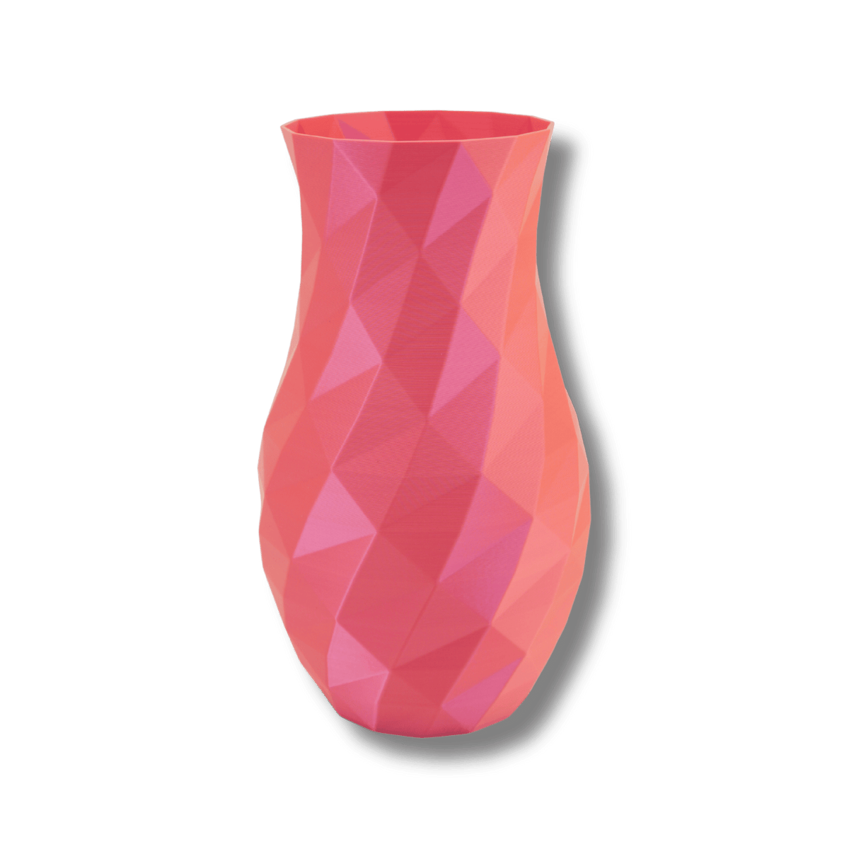 Weihnachtsvase Alpenglühen in Rot – 3D-gedruckt aus PLA