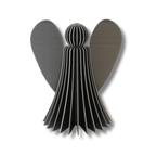 Engel Metallic in Anthrazit – 3D-gedruckte Weihnachtsdeko