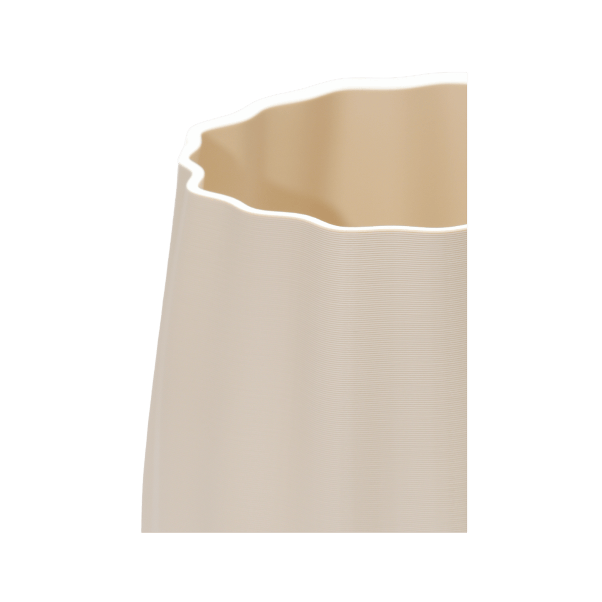 Vase Attersee in Beige – weitere Ansicht