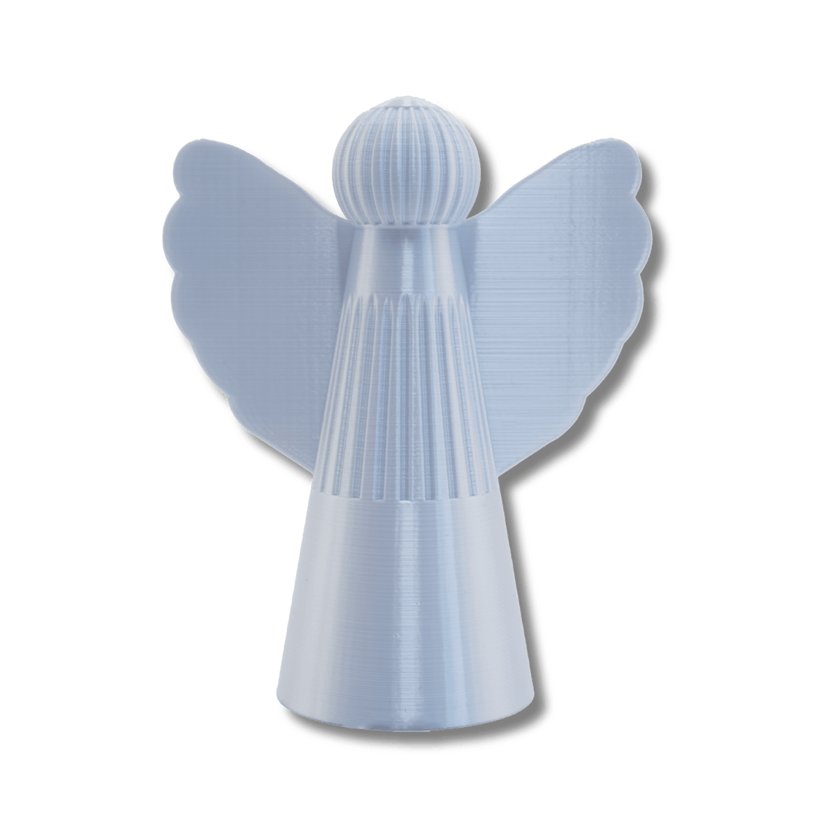 Engel Klara in Arctic White – 3D-gedruckte Weihnachtsdeko