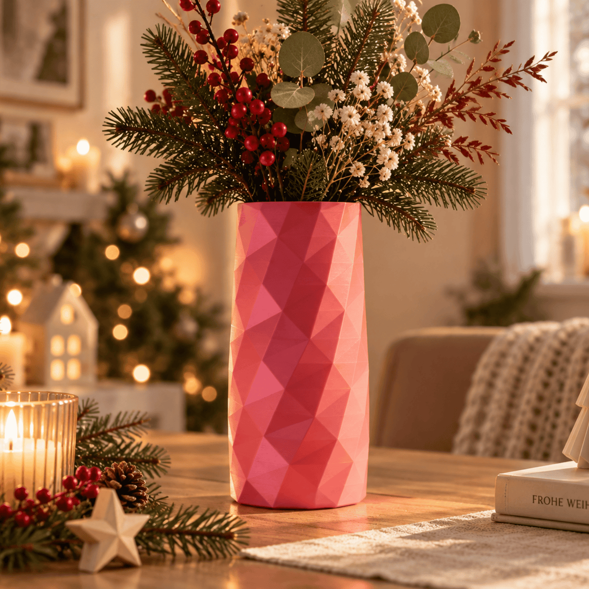 Weihnachtsvase Kristall – 3D-gedruckt in Kärnten