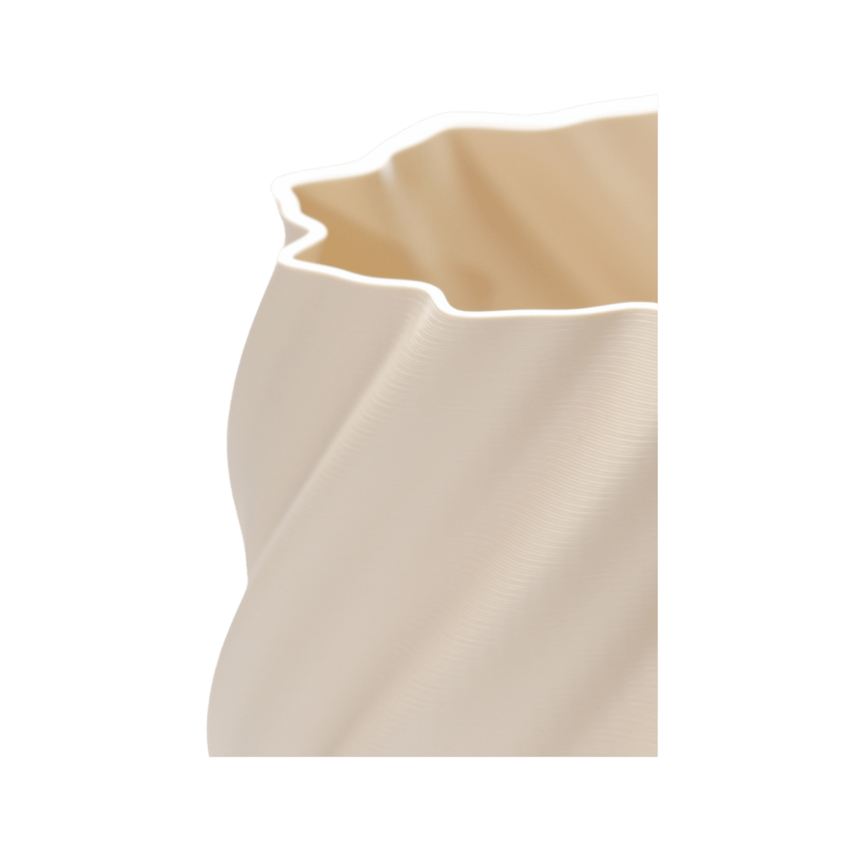 Vase Neusiedlersee in Beige – weitere Ansicht