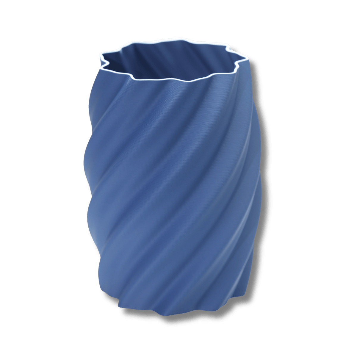 Vase Neusiedlersee in Blau – 3D-gedruckt aus PLA