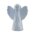Engel Valentin in Arctic White – 3D-gedruckte Weihnachtsdeko