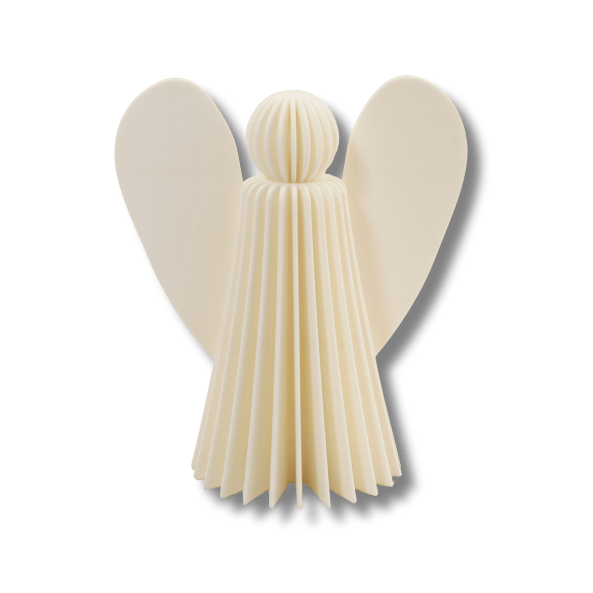 Engel Emma in Weiß – 3D-gedruckte Weihnachtsdeko