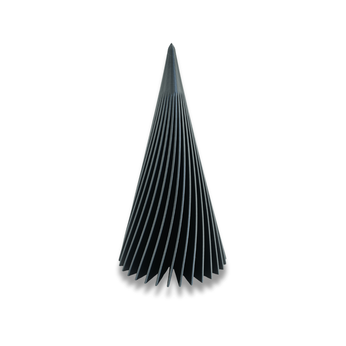 Weihnachtsbaum Drehwind Glanz in Anthrazit und Grün – 3D-gedruckt aus PLA