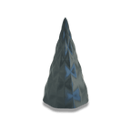 Weihnachtsbaum Kristalltanne Glanz in Anthrazit und Grün – 3D-gedruckt aus PLA