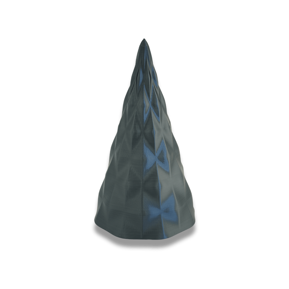 Weihnachtsbaum Kristalltanne Glanz in Anthrazit und Grün – 3D-gedruckt aus PLA