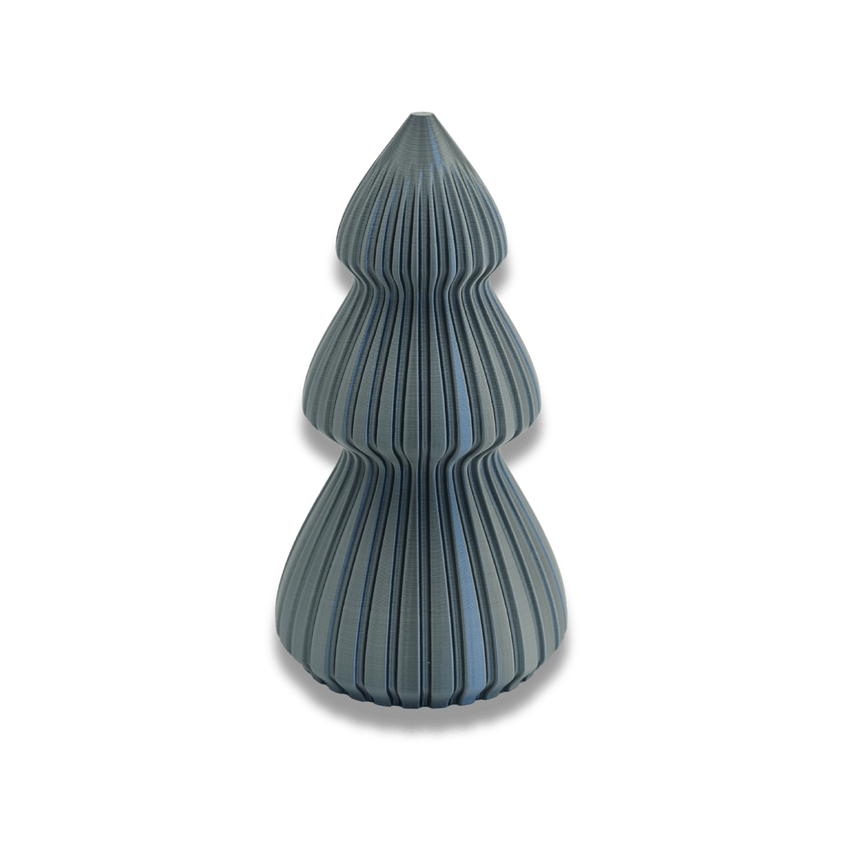 Weihnachtsbaum Winterglanz Glanz in Anthrazit und Grün – 3D-gedruckt aus PLA